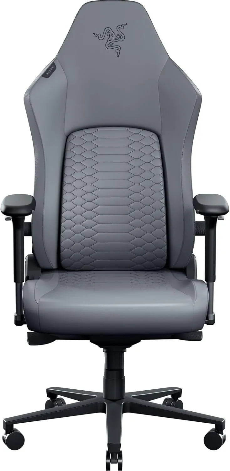 Fotel Razer Iskur V2 NewGen Gamingowy do 136kg Skóra ECO Jasnoszary