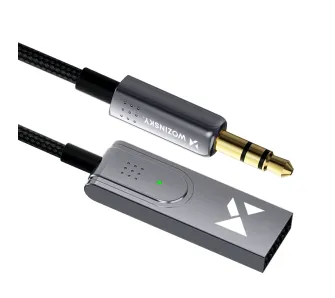 Adapter Bluetooth Wozinsky WTODB odbiornik dźwięku Bluetooth 5.3 AUX Czarny