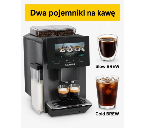 Siemens EQ900 iAroma TQ927E05 Kawa na zimno Szerokość 31,5cm