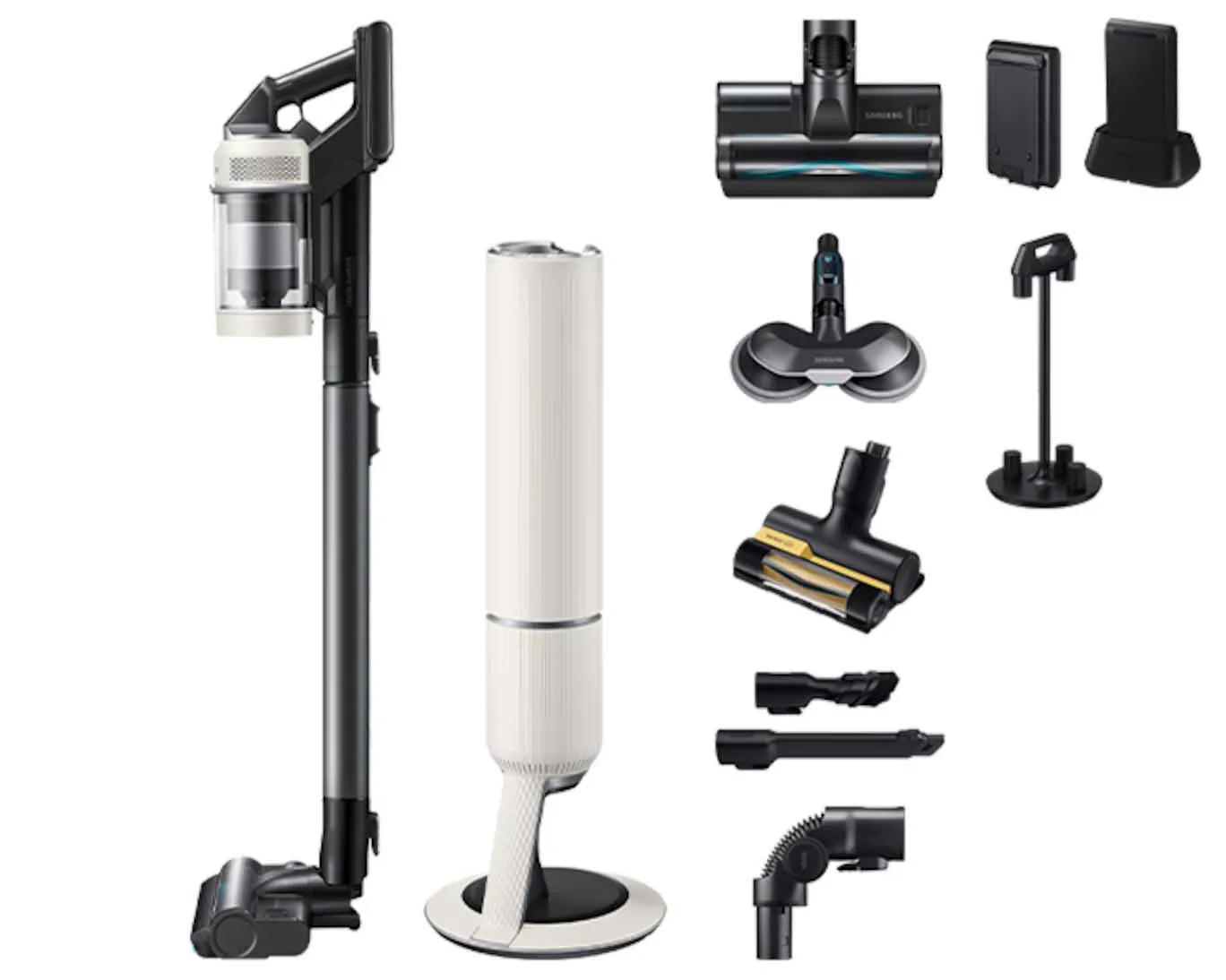 Odkurzacz bezprzewodowy Samsung Bespoke AI Jet Lite Pro Extra VS80F28DGS/GE 120min Funkcja mycia Wymienny akumulator Mini elektroszczotka