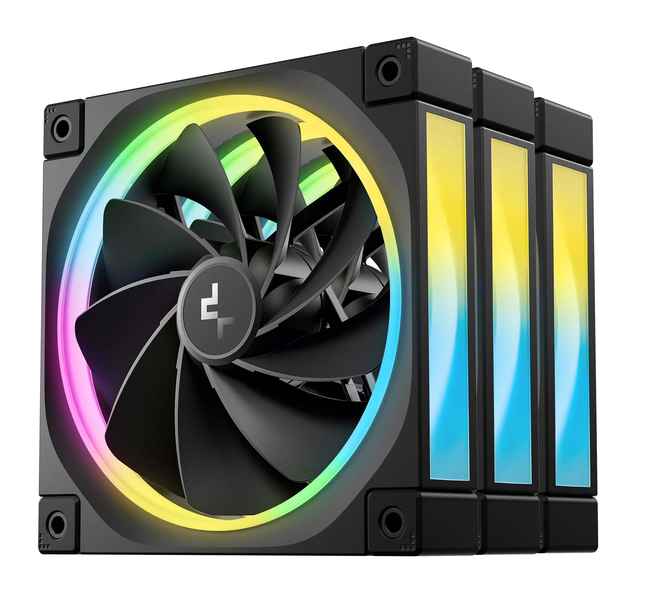 Zestaw wentylatorów DeepCool FL12R RGB 120mm 3szt. Czarny