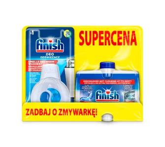 Zestaw startowy do zmywarki Finish 250ml + Odświeżacz