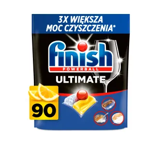 Kapsułki do zmywarki Finish Ultimate Lemon 90szt.
