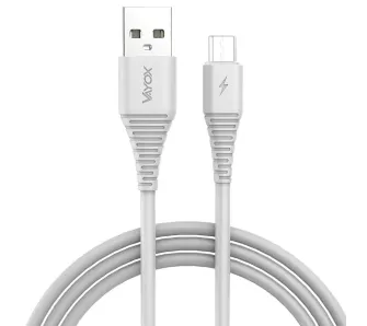 Kabel Vayox VA0290 USB-A - microUSB 2m Biały