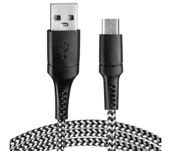 Vayox VA0150 USB-A do microUSB 1m Czarno-biały
