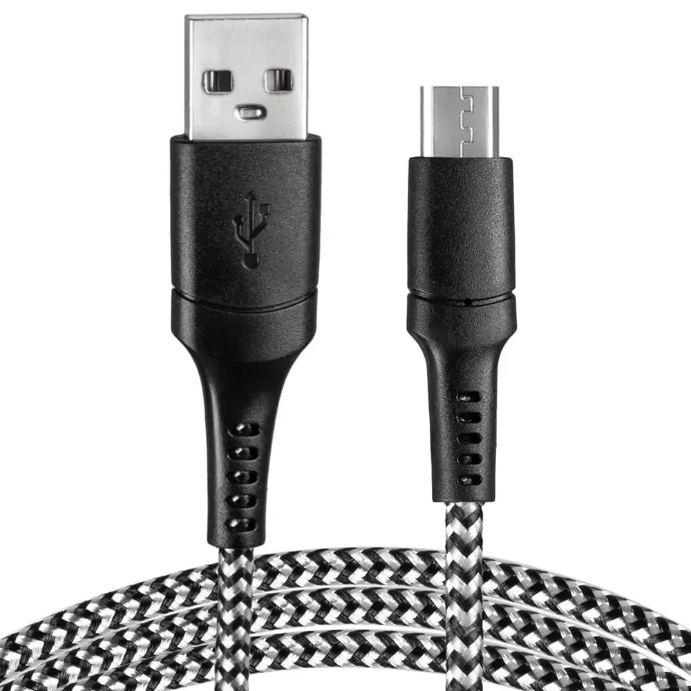 Kabel Vayox VA0150 USB-A do microUSB 1m Czarno-biały