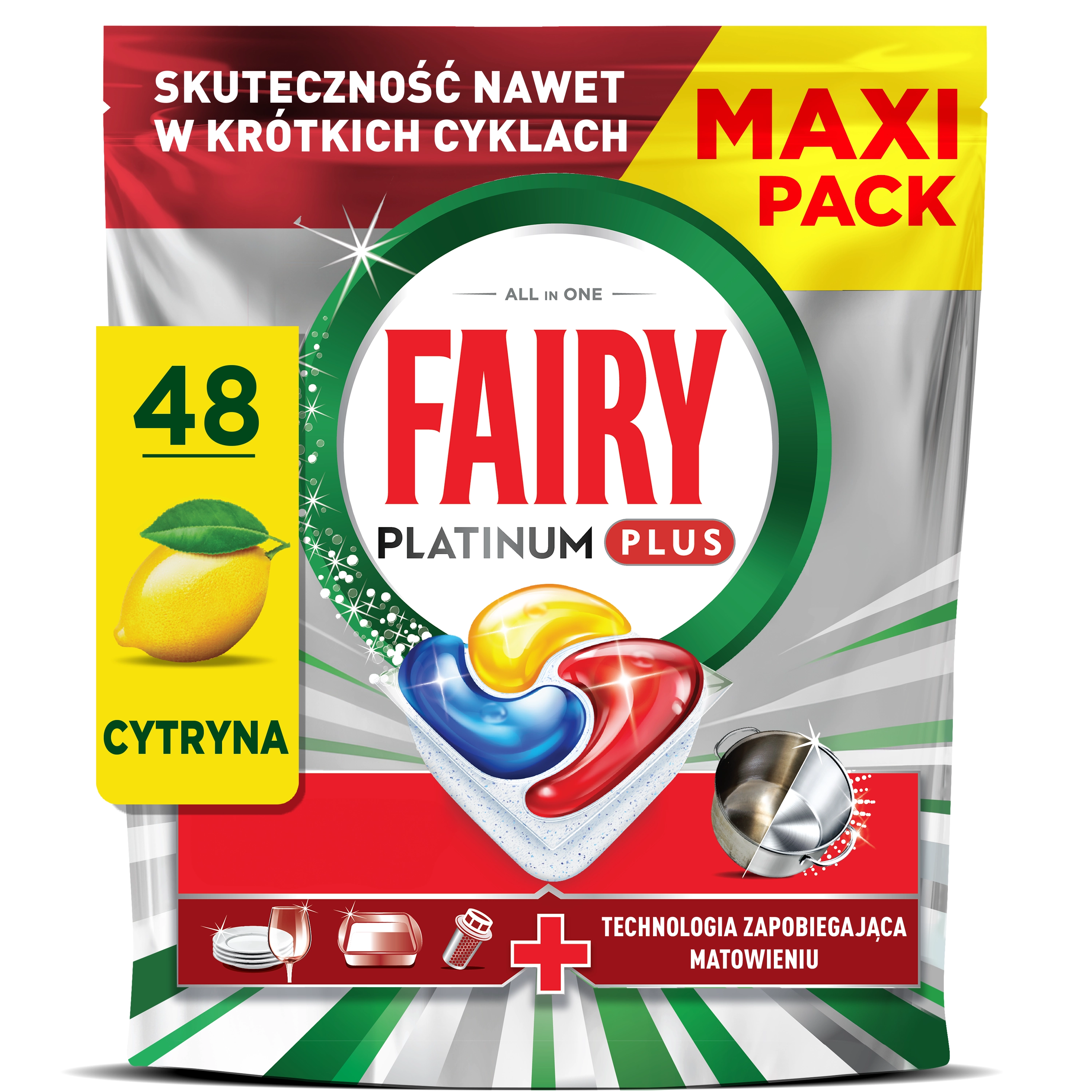 Kapsułki do zmywarki Fairy Platinum Plus 48szt
