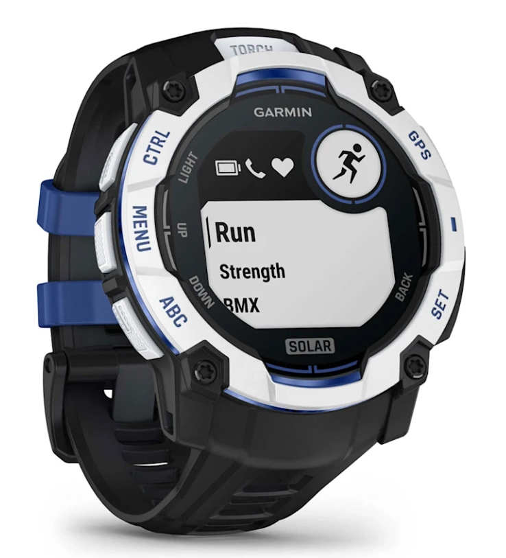 Smartwatch Garmin Instinct 3 Solar 50mm GPS Czarno-niebieski