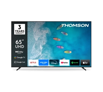 Telewizor Thomson 65UG4S15 65" 4K Google TV HDMI 2.1 DVB-T2 Czarny