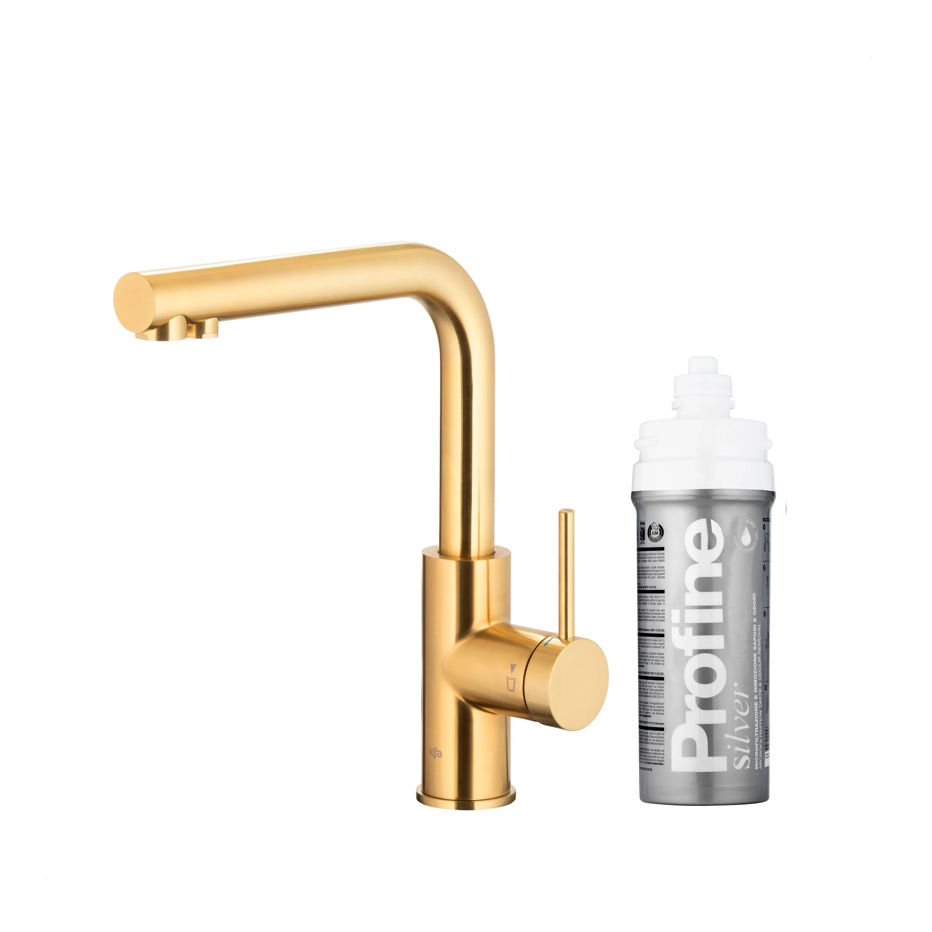 Bateria KFA Armatura Duero Pure Basic 6623-914-39 Jasne złoto Stal szlachetna