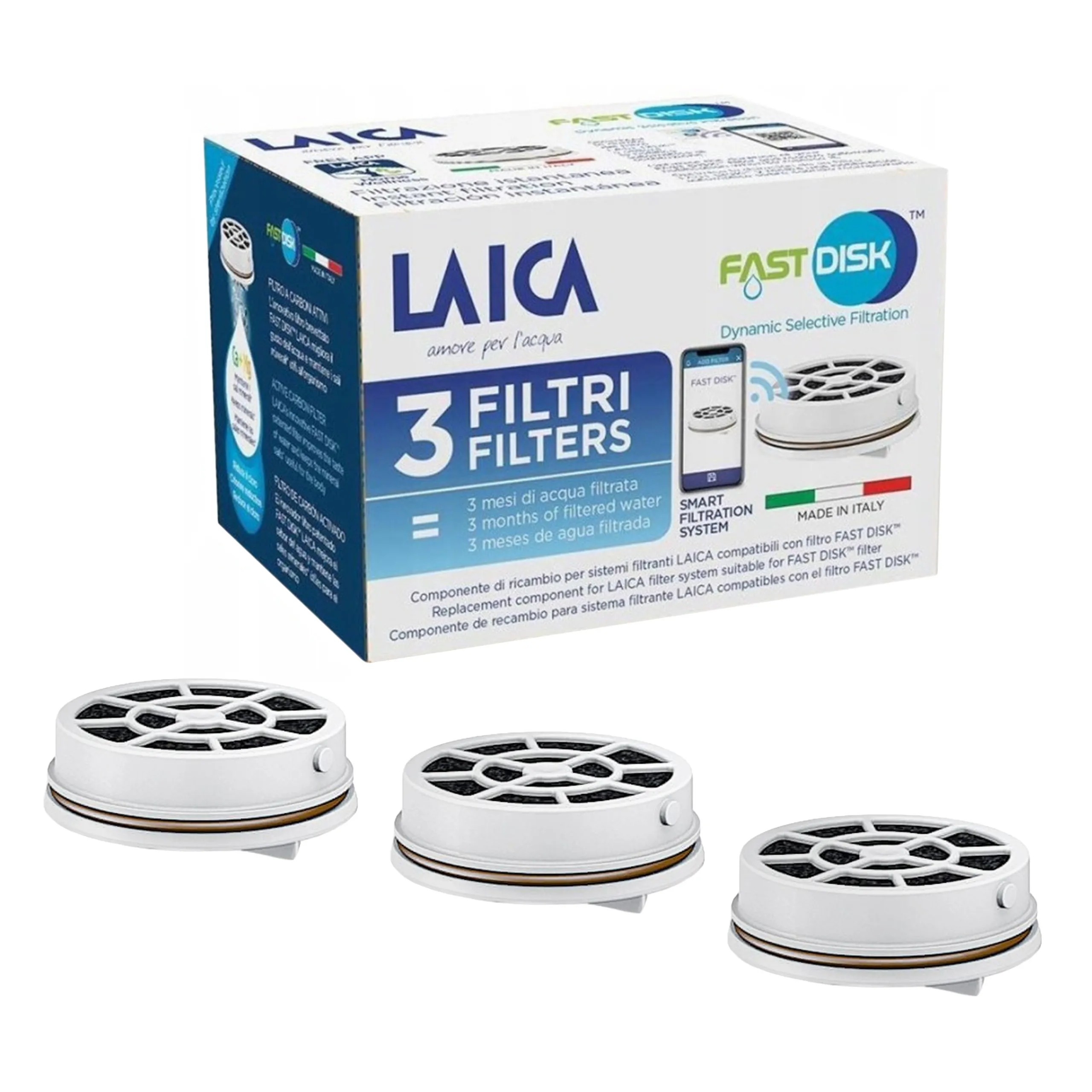 Wkłady filtrujące Laica Fast Disk 3szt.
