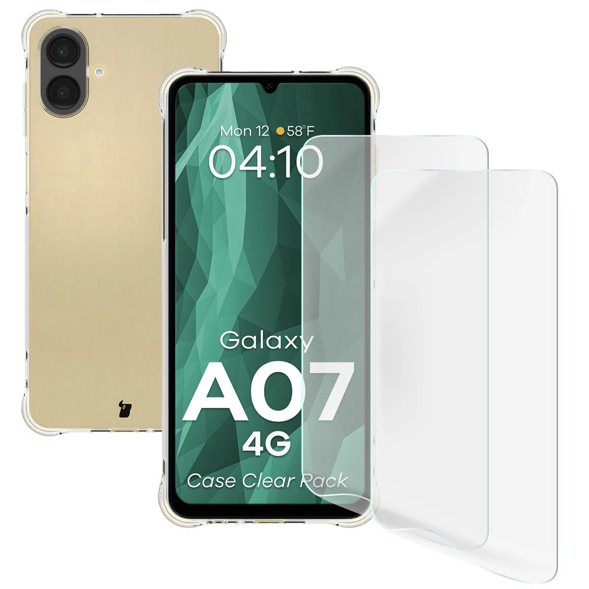 Folia ochronna Bizon Case Clear Pack do Galaxy A07 Przezroczysty