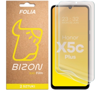 Folia ochronna Bizon matowa Film Sun Duo do Honor X5c Plus 2 sztuki