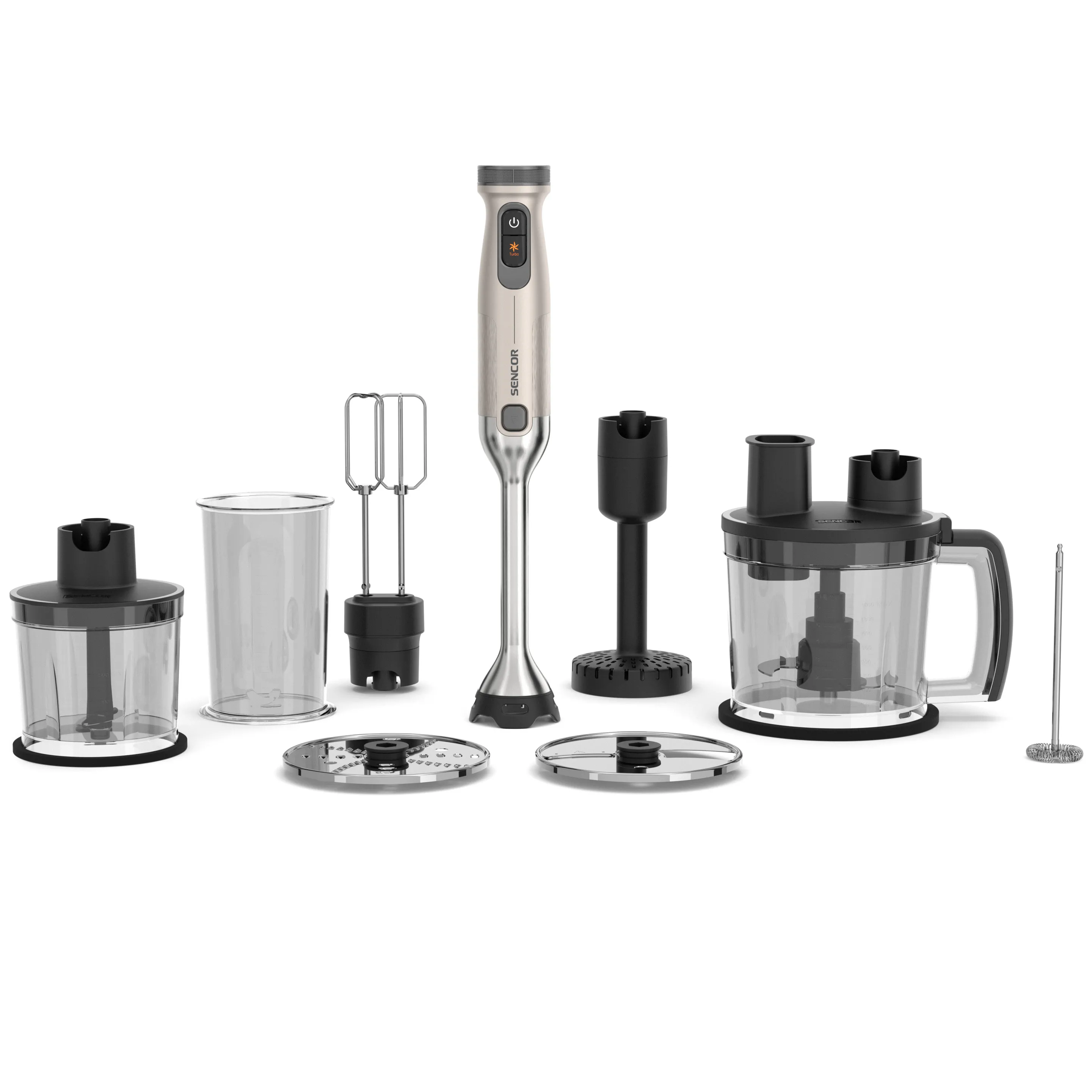 Blender Sencor SHB 5751WS Malakser Rozdrabniacz Końcówka do ubijania Końcówka do puree Spieniacz do mleka