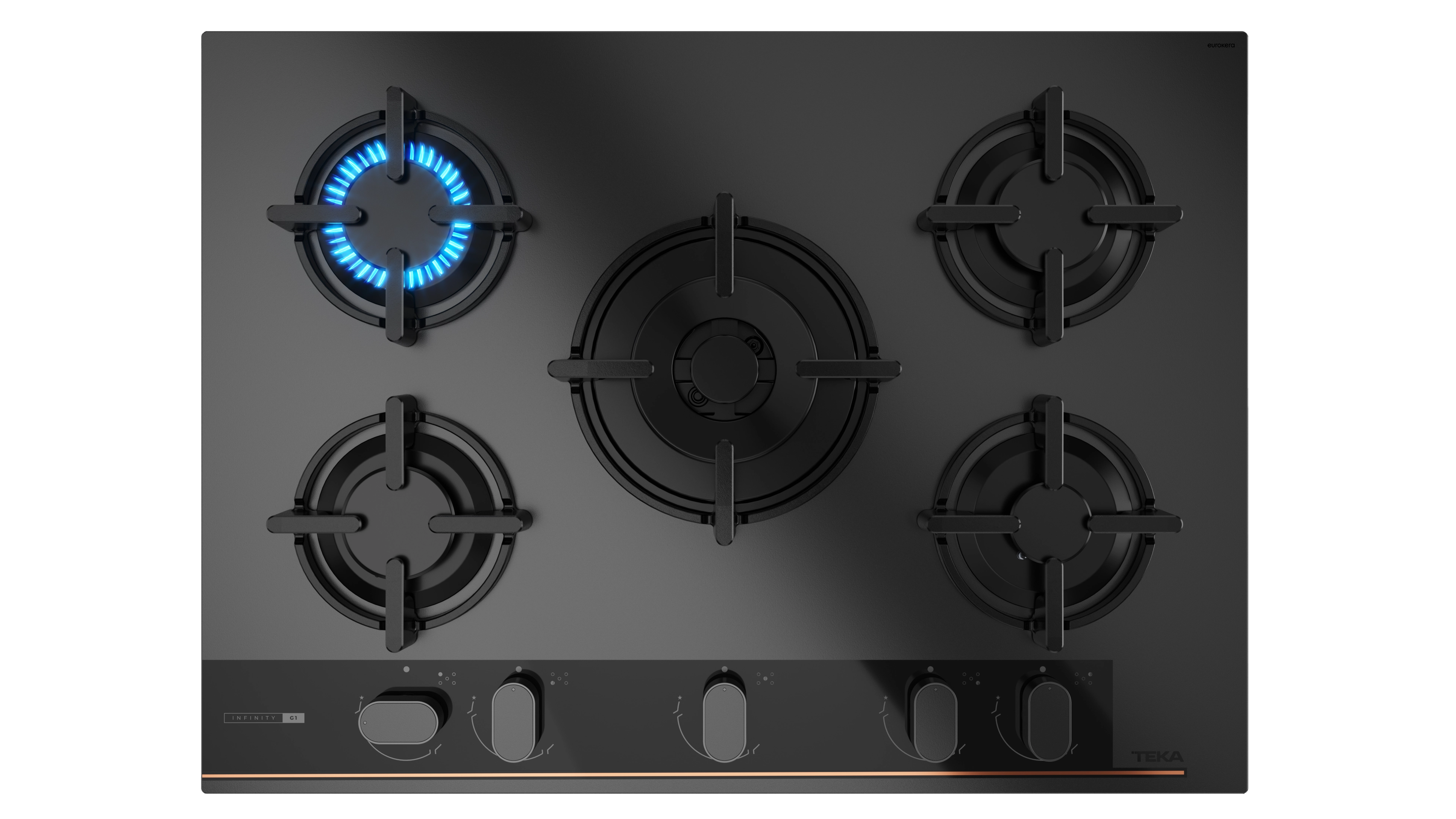 Płyta ceramiczna Teka GBC 75-G1 GBC BM E5 70cm Czarny mat