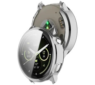 Etui Bizon Case Watch Felipe do Garmin Venu 4 45 mm Srebrny