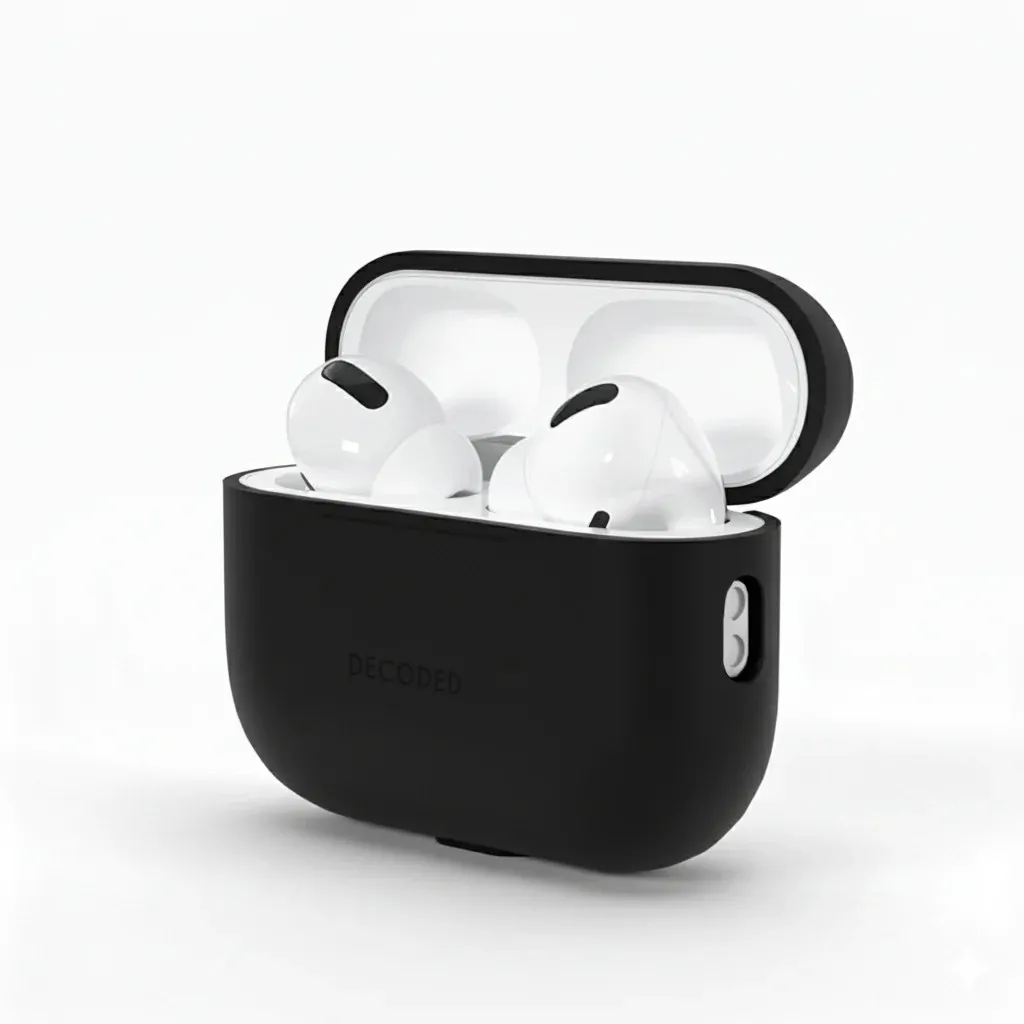 Etui na słuchawki Decoded Silicone Aircase do AirPods Pro 3 Black