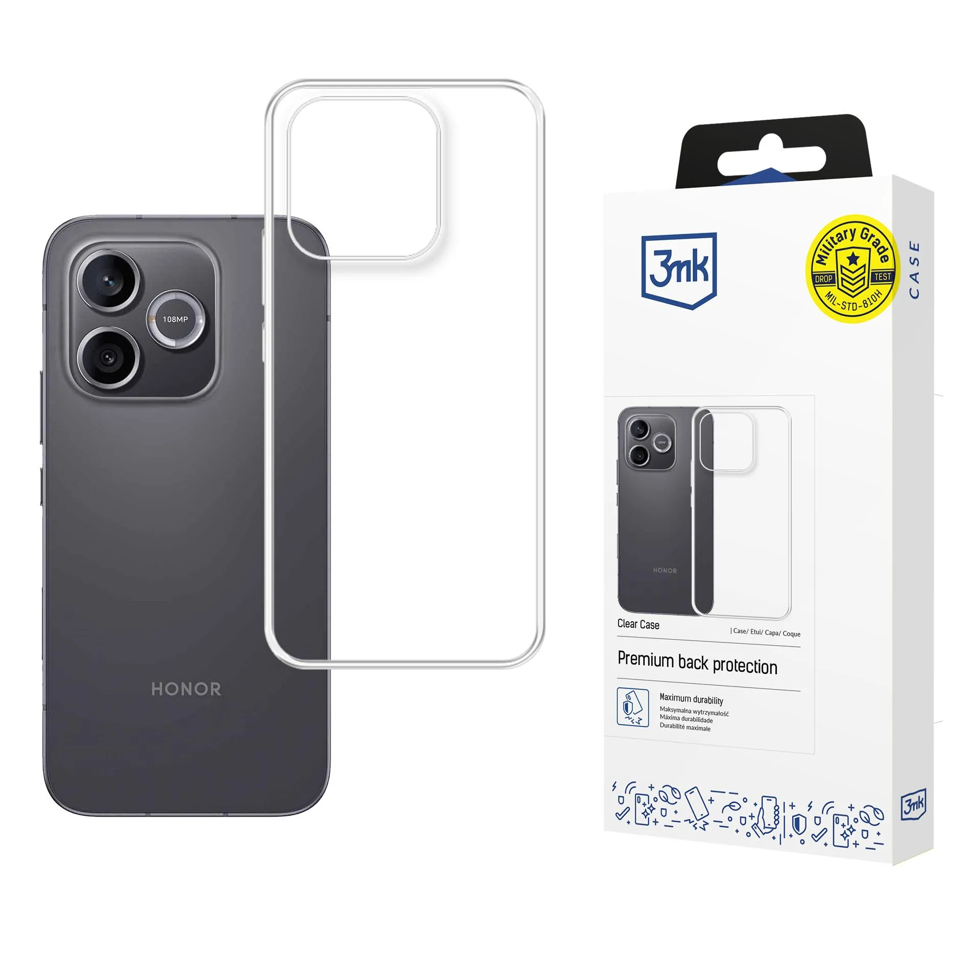 Etui 3mk Clear Case do Honor 600 Lite Przezroczysty