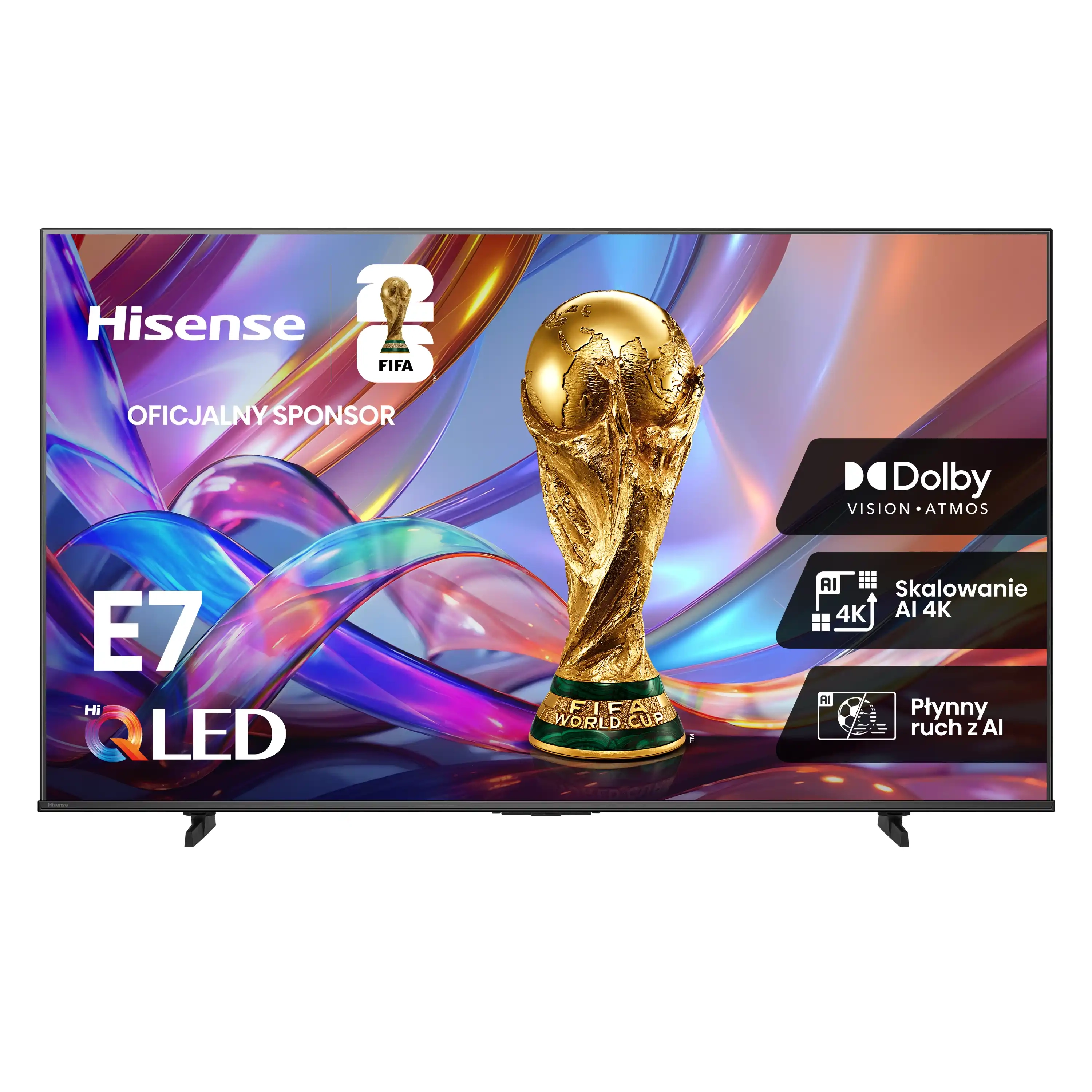 Telewizor Hisense 55E7S 55" QLED 4K Smart TV Funkcje AI Dolby Vision Doby Atmos DTS X HDMI 2.1 DVB-T2