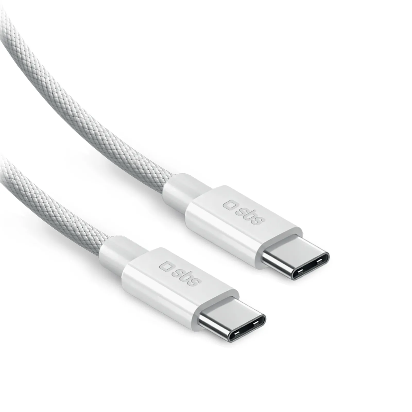 Kabel SBS 41117 USB-C do USB-C 100W 2m Biały