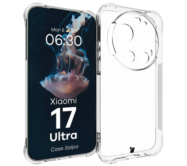 Bizon Case Salpa do Xiaomi 17 Ultra Przezroczysty