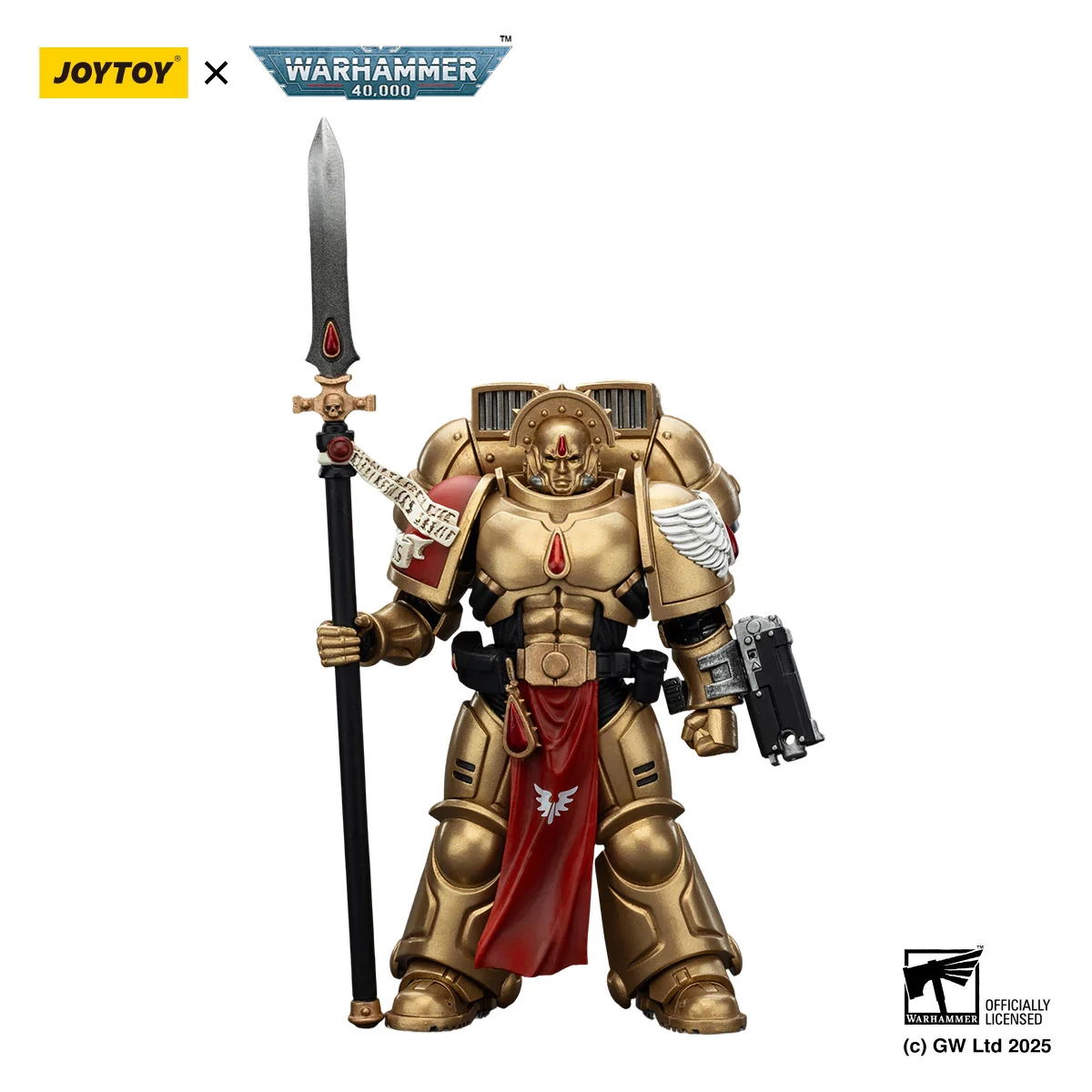 Figurka Joy Toy Warhammer 40k Blood Angels Sanguinary Guard 2 with Angelus Boltgun and Encarmine Spear