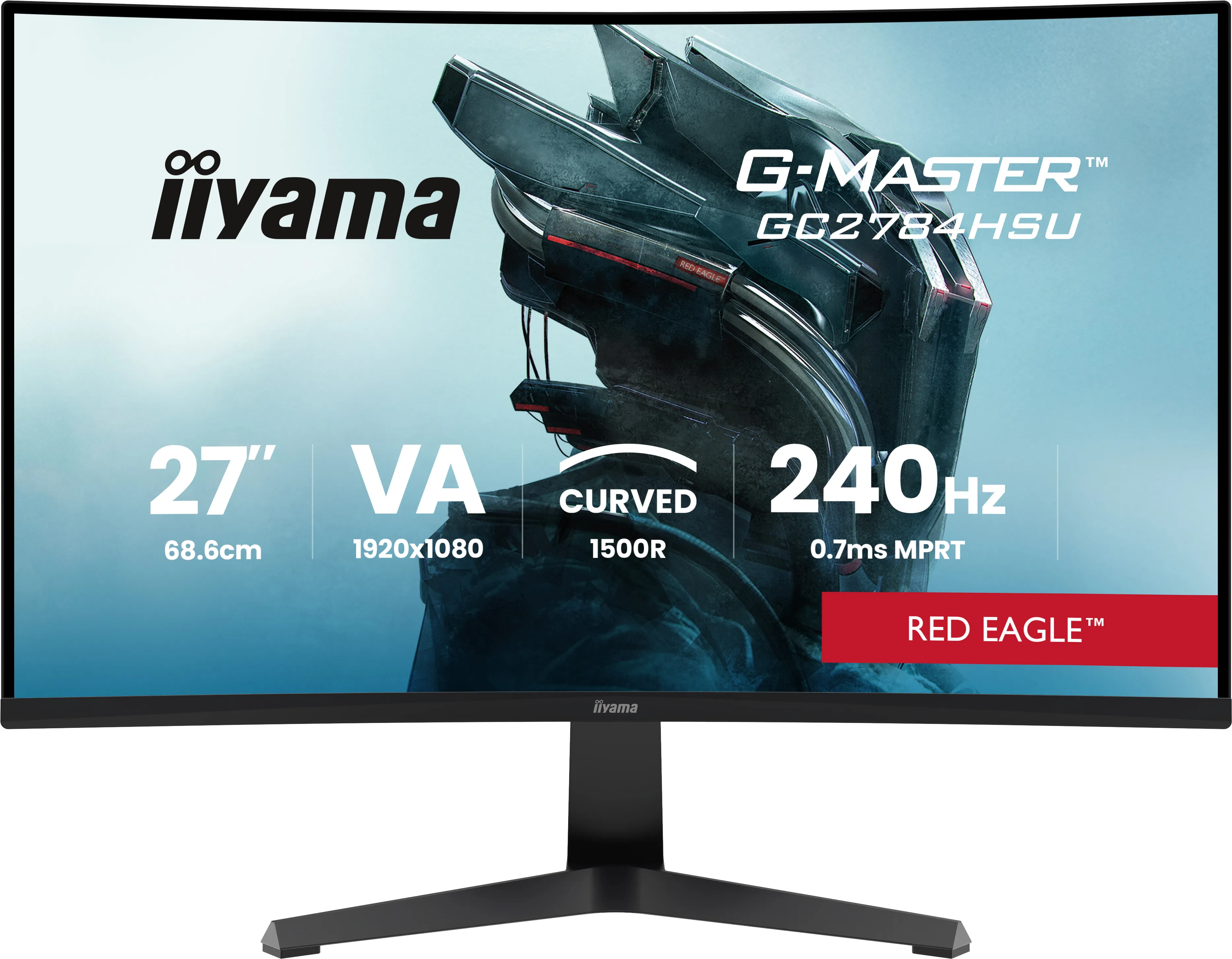 Monitor iiyama G-Master GC2784HSU-B1 27" Full HD VA 240Hz 0,7ms MPRT Zakrzywiony Gamingowy