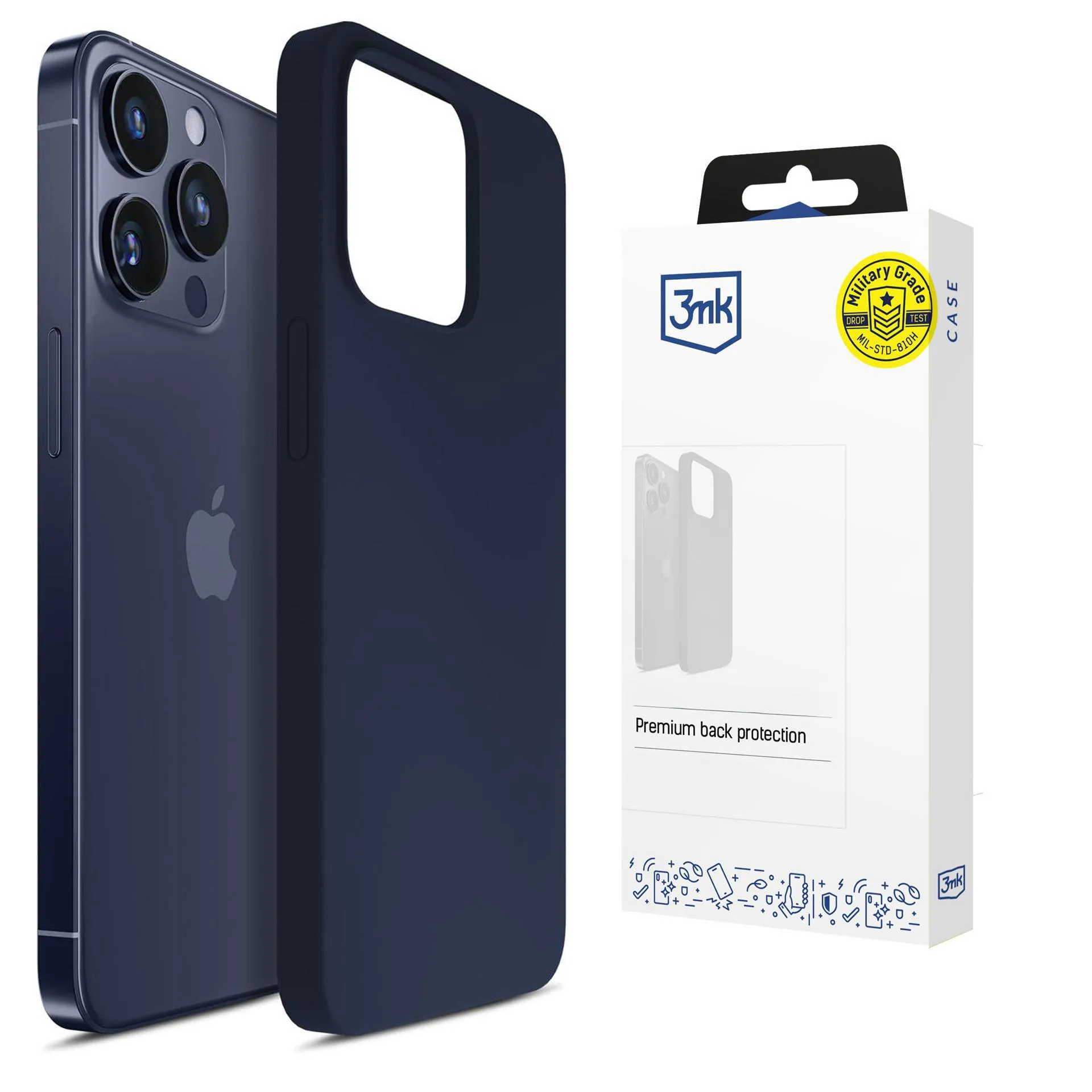 Etui 3mk Hardy Mellow Case do iPhone 16 Pro Max Granatowy