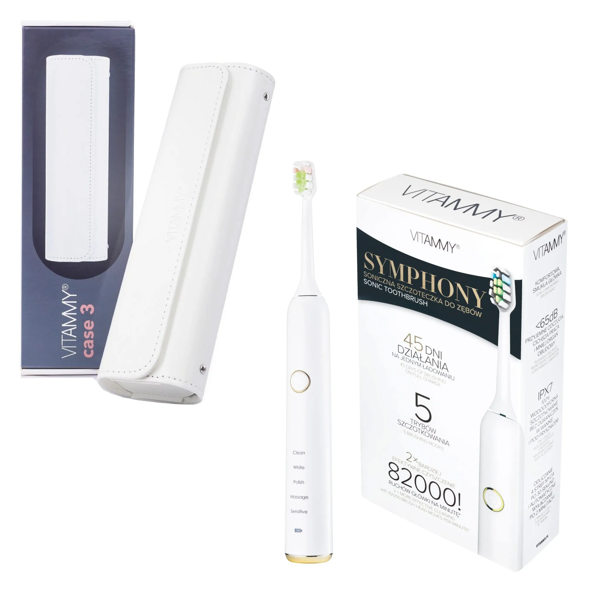 Szczoteczka soniczna Vitammy Symphony Biały