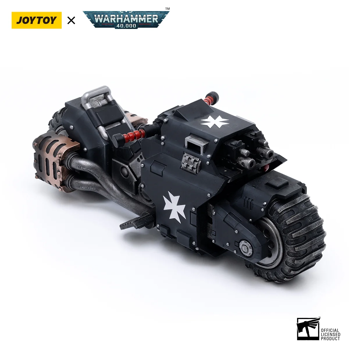 Figurka Joy Toy Warhammer 40K Black Templars Outrider Bike 1/18