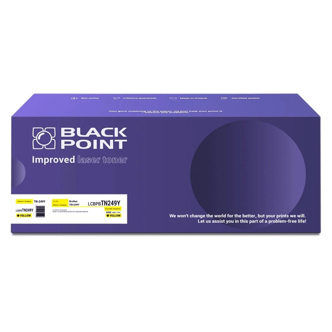 Toner Black Point LCBPBTN249Y (zamiennik TN-249Y) Żółty