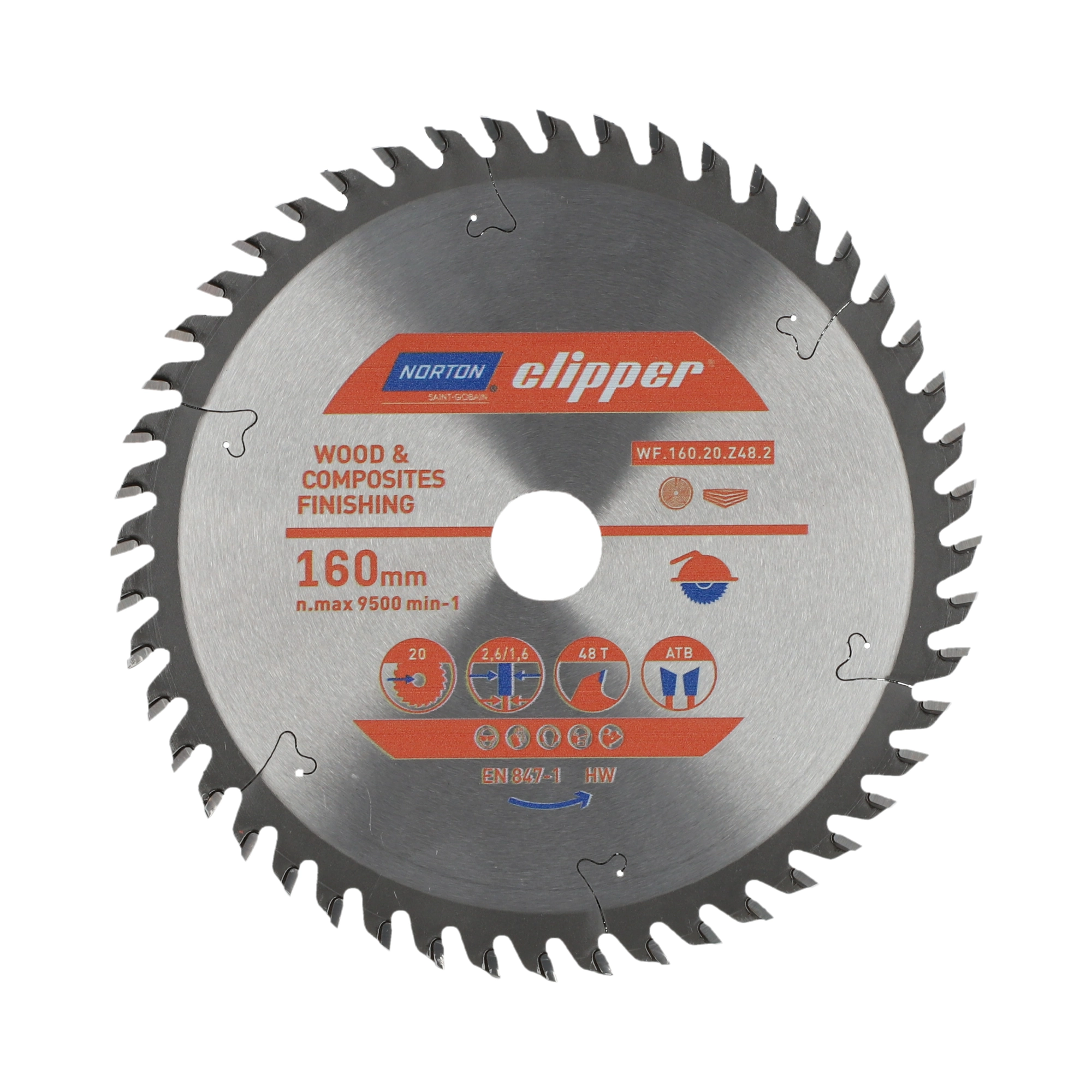 Tarcza TCT Norton Clipper 70184608067 160mm