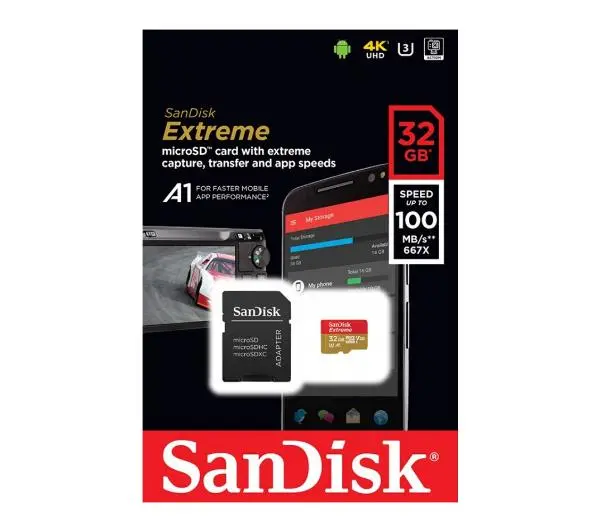 SANDISK Extreme microSDHC 32GB + adapter