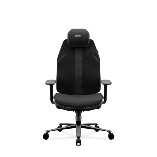 Fotel Diablo Chairs V-Flash Ultra Black Biurowy do 150kg Tkanina Czarny