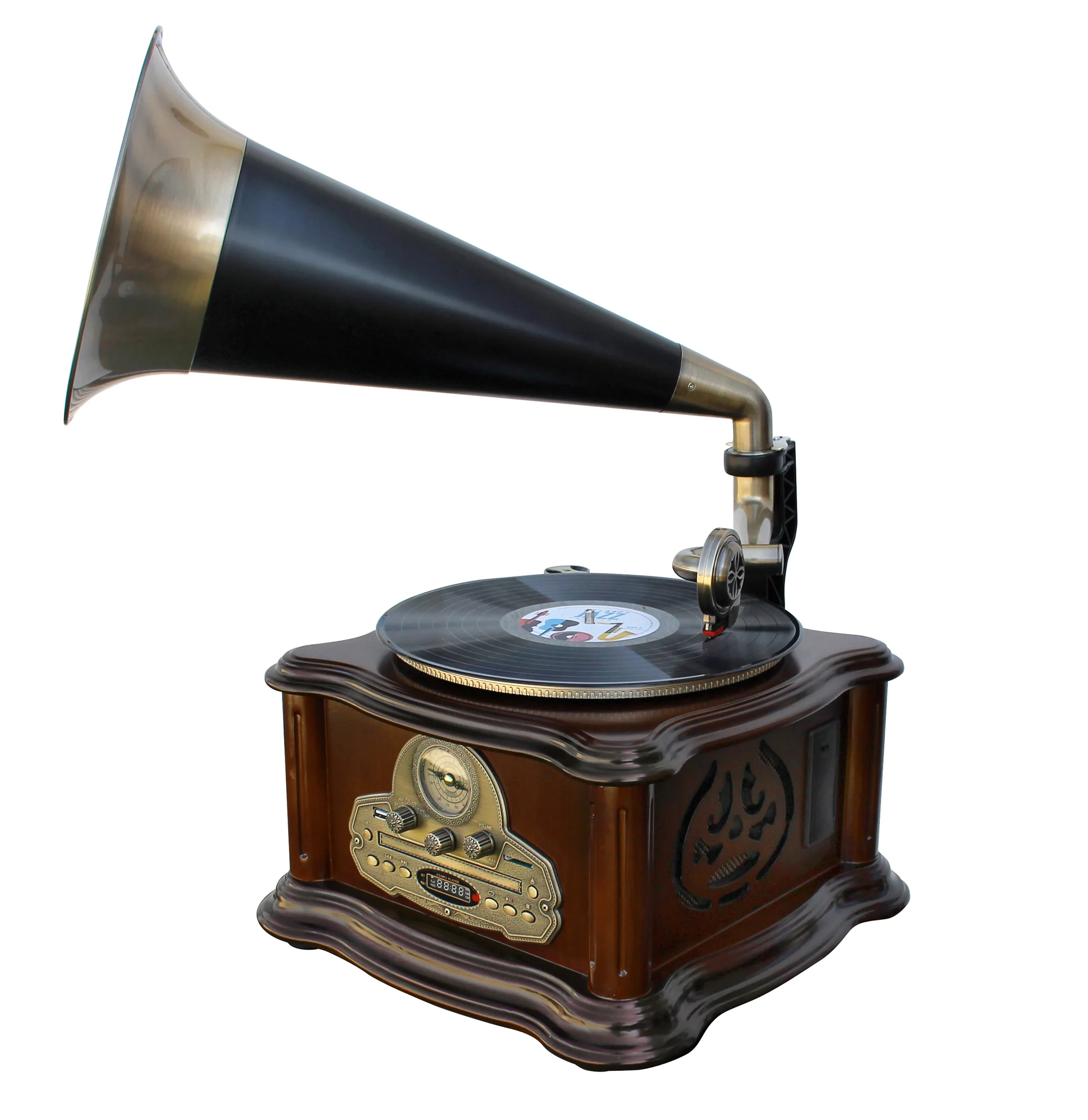 Gramofon Soundmaster NR917 Manualny Napęd paskowy Przedwzmacniacz Brązowy