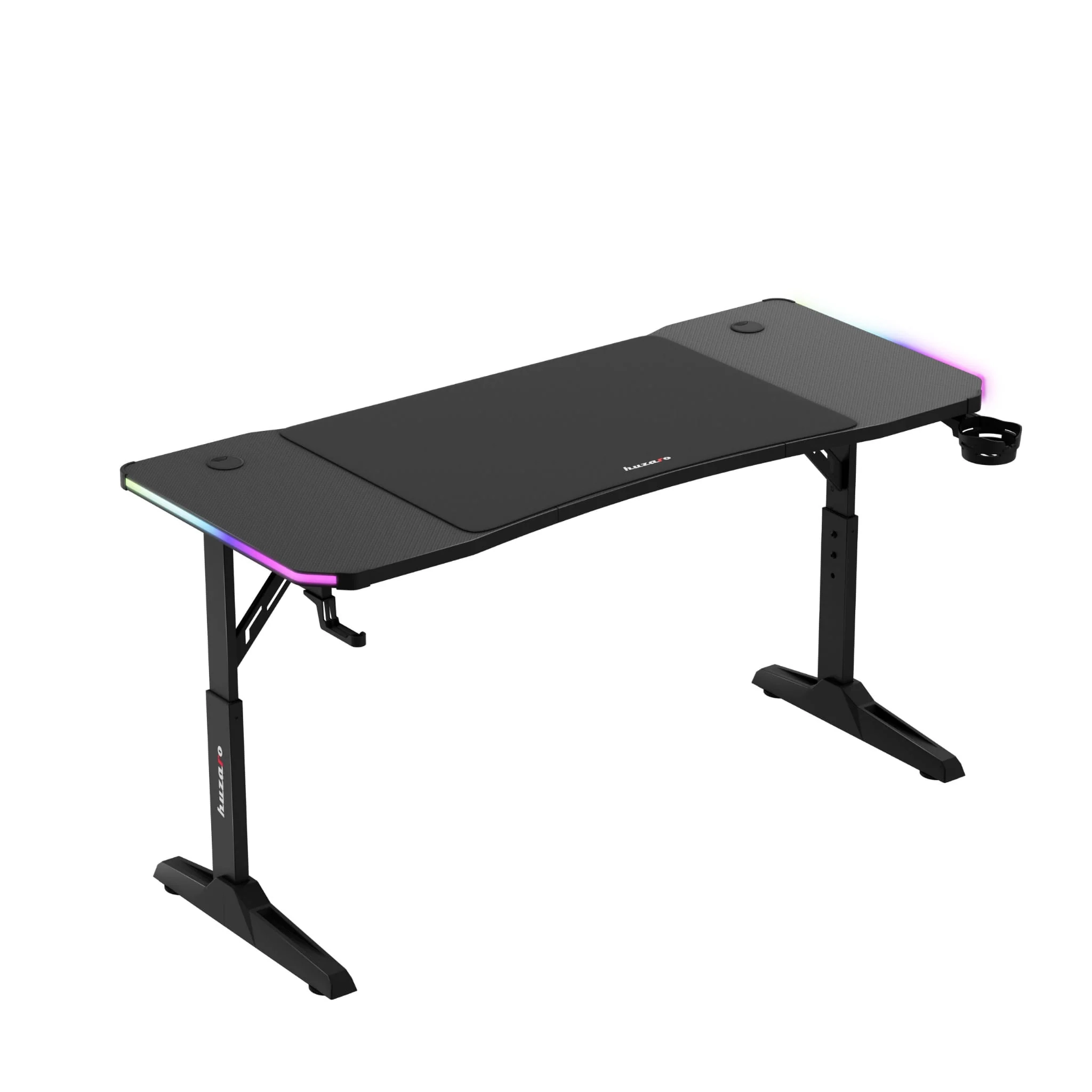 Biurko Huzaro Hero 3.6 RGB LED 140cm Czarny