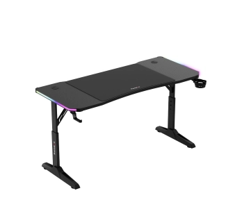 Biurko Huzaro Hero 3.6 RGB LED 140cm Czarny