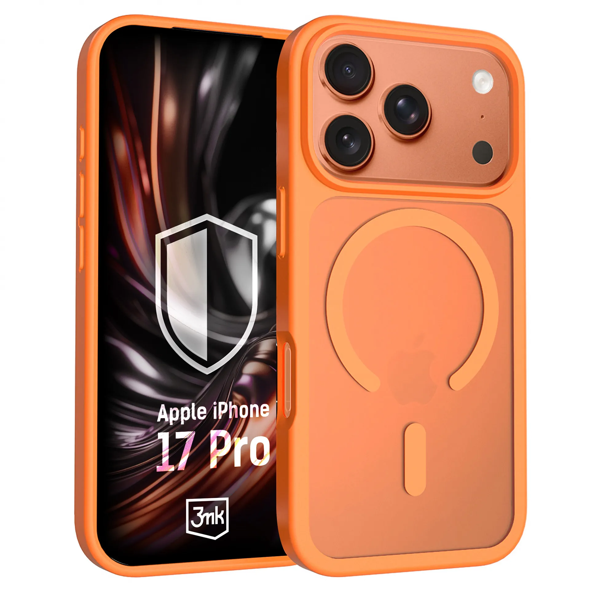 Etui 3mk Hardy Hazy MagCase do iPhone 17 Pro Pomarańczowy