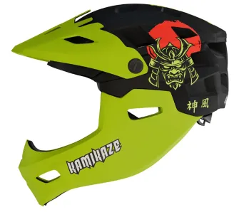 Kask Kamikaze RONIN Helmet Green SAMURAI M Czarno-zielony