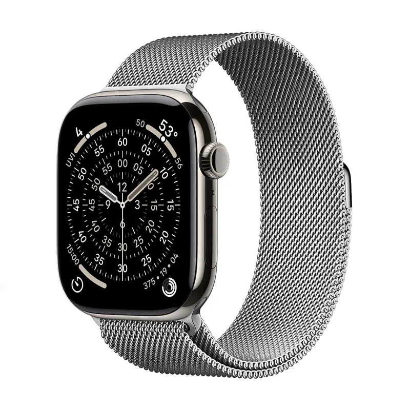 Pasek Crong Milano Steel do Apple Watch 44/45/46/49mm Srebrny