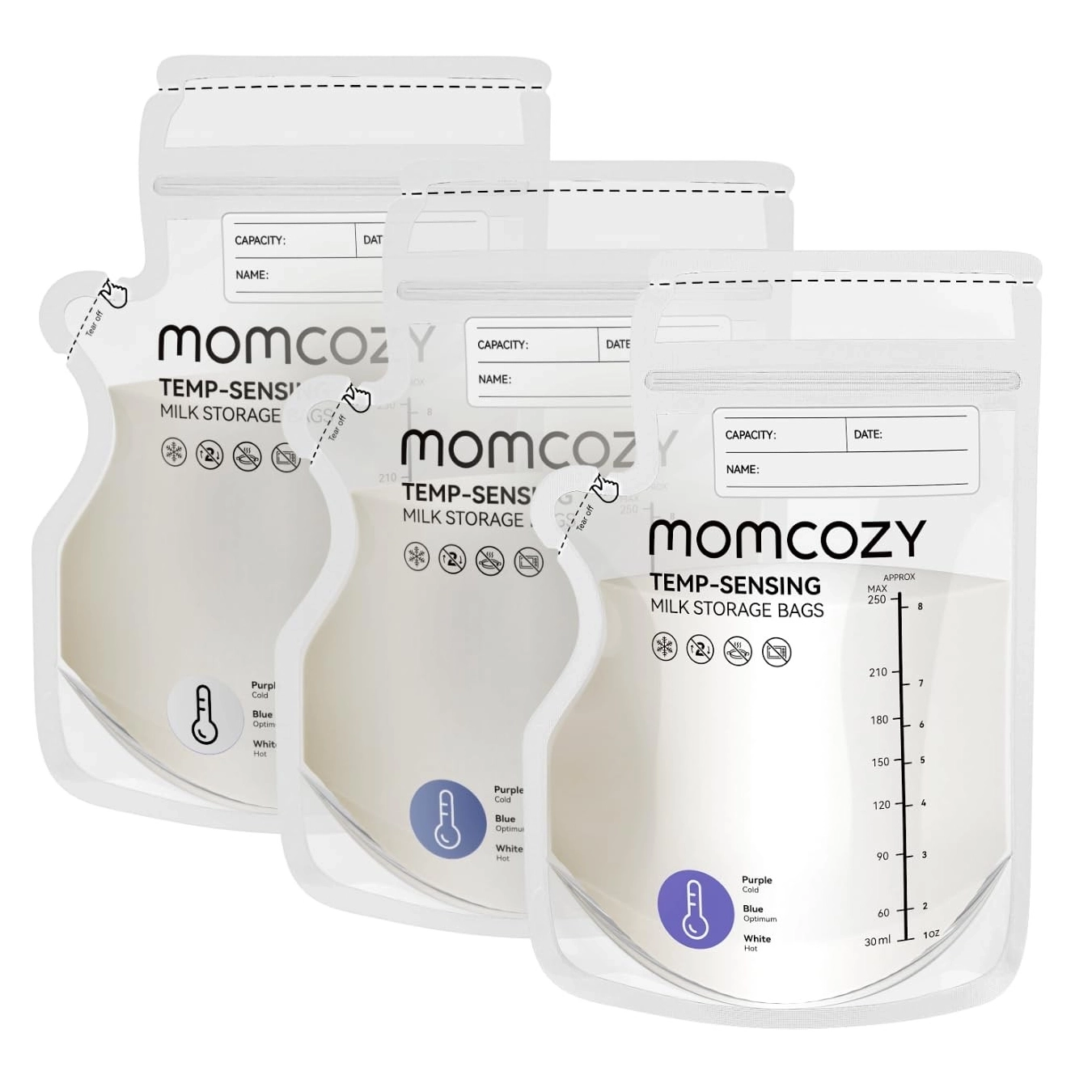 Woreczki do przechowywania mleka Momcozy MS029-NA83NB-A 120szt.