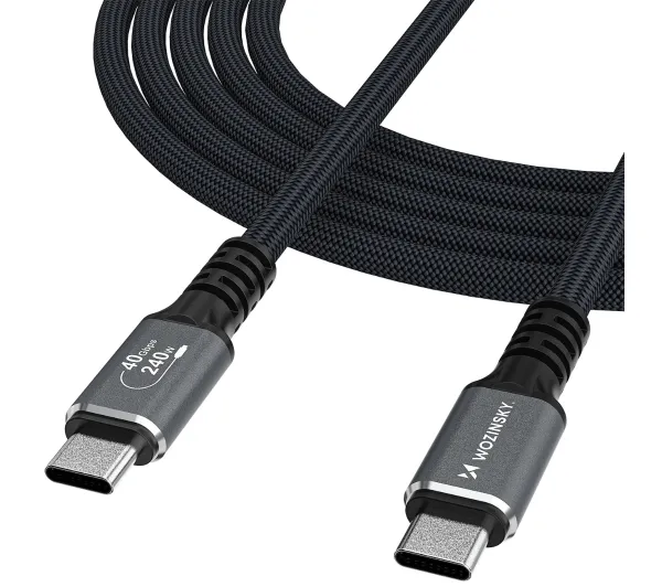 Wozinsky WPS-UY415S USB-C Thunderbolt 4 1,5m Czarny