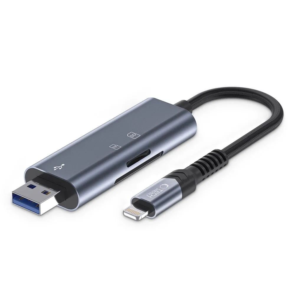 Czytnik kart Tech-Protect UltraBoost SD Lightning USB-A
