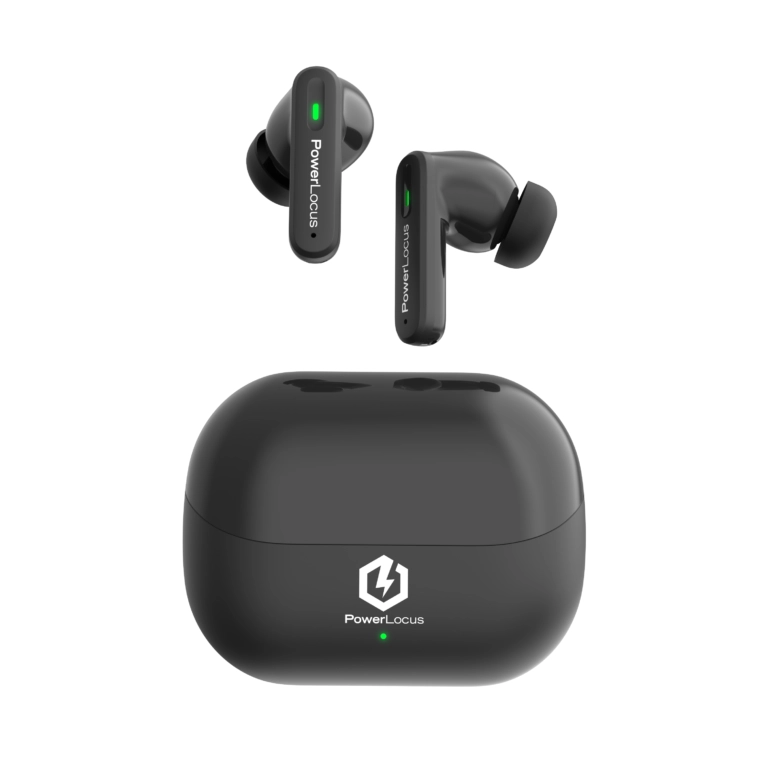 Słuchawki bezprzewodowe PowerLocus Fit ANC Dokanałowe Bluetooth 5.3 Czarny