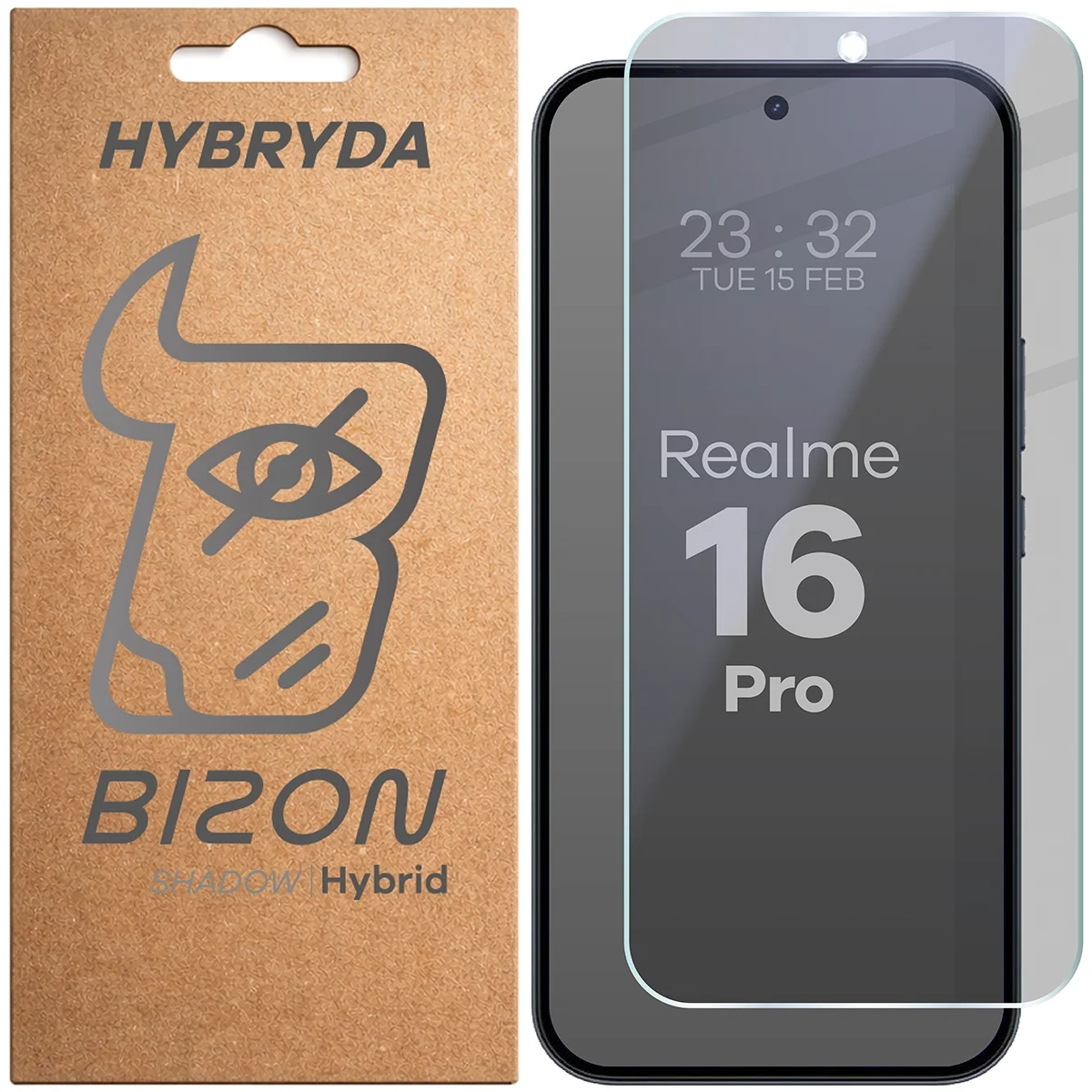 Szkło hybrydowe Bizon prywatyzujące Hybrid Shadow do Realme 16 Pro 5G