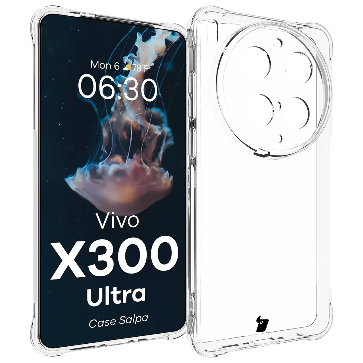 Etui Bizon Case Salpa do Vivo X300 Ultra Przezroczysty