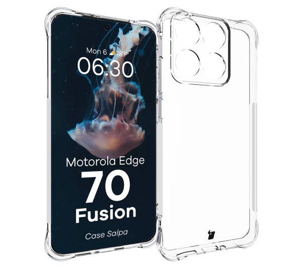 Bizon Case Salpa do Motorola Edge 70 Fusion Przezroczysty