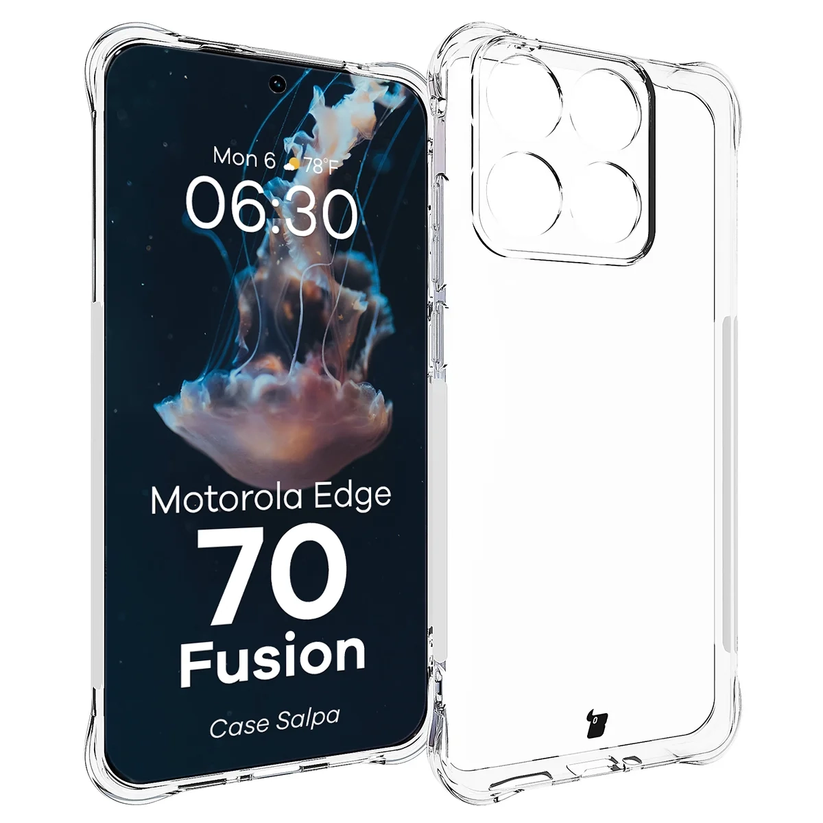 Etui Bizon Case Salpa do Motorola Edge 70 Fusion Przezroczysty