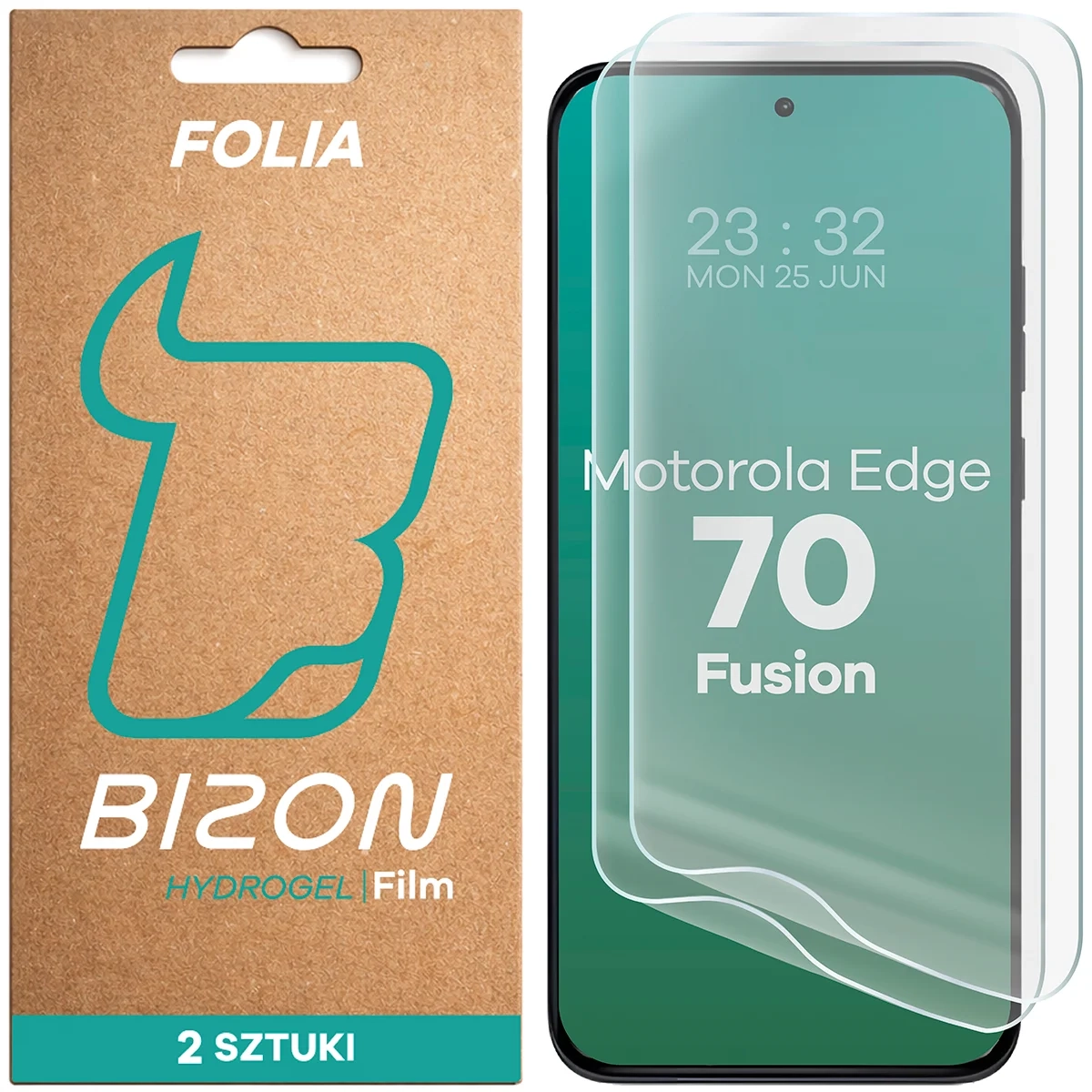 Folia hydrożelowa Bizon na ekran Film Hydrogel Front Duo do Motorola Edge 70 Fusion 2 sztuki