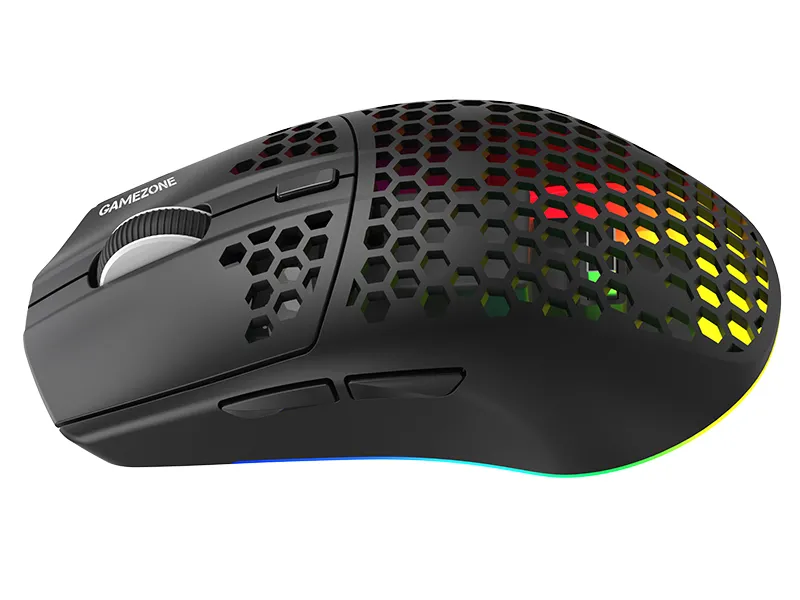 Myszka Tracer Gamezone Intense RGB Honeycomb RF (2.4G+BT) Czarny